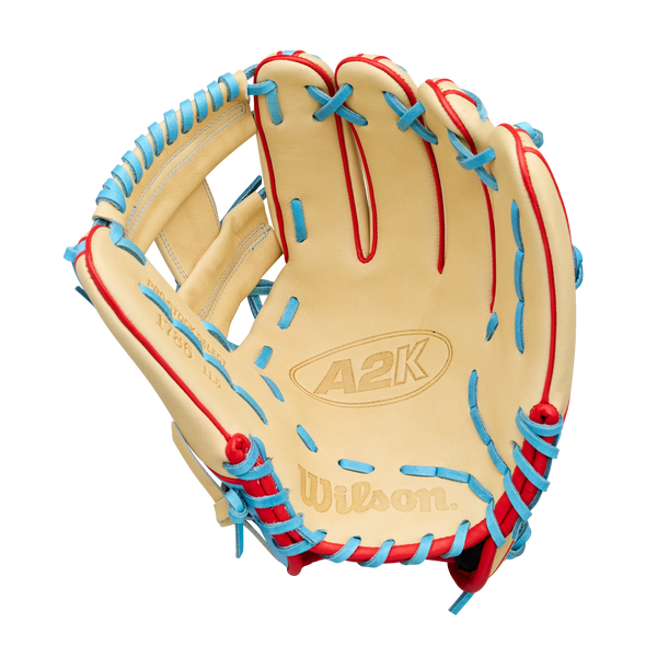 Wilson 2027 A2K® 1786 11.5" Baseball Glove - Blonde/Sky Blue