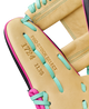 Close-up of the inside of the Wilson 2027 A2K® 1724 11.75" Baseball Glove