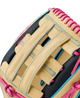 Close-up of the web on the Wilson 2027 A2K® 1777 12.75" Baseball Glove