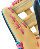 Close-up of the inside of the Wilson 2027 A2K® 1777 12.75" Baseball Glove