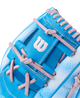 Close-up of the web on the Wilson 2027 A2000® H12SS 12" Fastpitch Glove