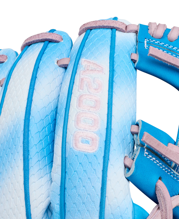 Close-up of the logo on the Wilson 2027 A2000® H12SS 12" Fastpitch Glove