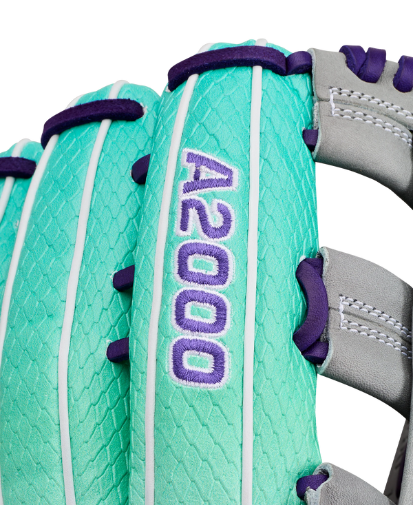 Close-up of the logo on the Wilson 2027 A2000® FP50SS 12.25" Fastpitch Glove
