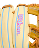 Close-up of the logo on the Wilson 2027 A1000® 1786 11.5" Baseball Glove