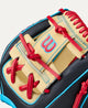 Close-up of the web on the Wilson 2027 A2000® DP15SS 11.5" Baseball Glove