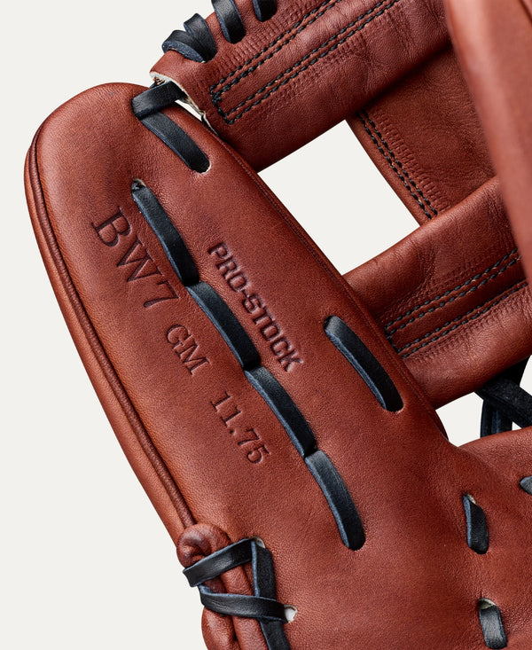 Close-up of the inside of the Wilson 2027 Bobby Witt Jr. A2000® BWJ7 GM 11.75" Baseball Glove