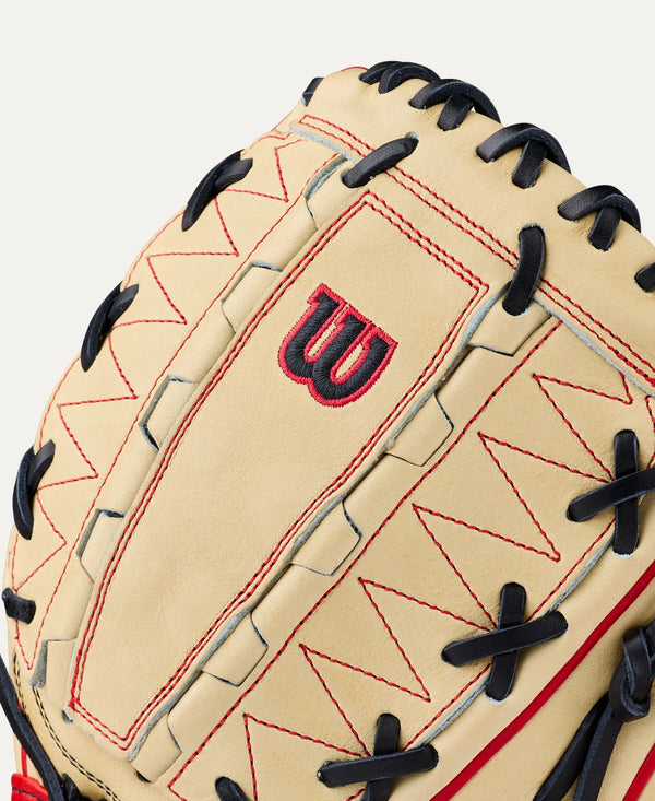 Close-up of the web on the Wilson 2027 A2000® DH12 12" Baseball Glove