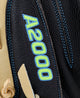 Close-up of the logo on the Wilson 2027 A2000® M23SS 33.5" Baseball Catcher's Mitt