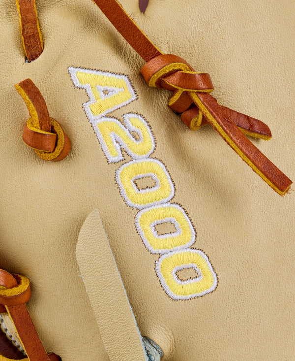 Close-up of the logo on the Wilson 2027 A2000® 1673 13" Baseball First Base Mitt