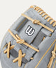 Close-up of the web on the Wilson 2027 A2000® H12 12" Fastpitch Glove