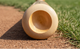 Close-up of the cupped end of the Louisville Slugger Youth Prime RA13 Ronald Acuña Jr. Maple Baseball Bat