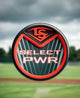 End cap on the 2026 Louisville Slugger Select PWR™ -3 BBCOR Baseball Bat