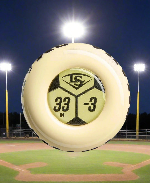 Knob on the 2026 Louisville Slugger Omaha -3 BBCOR Baseball Bat