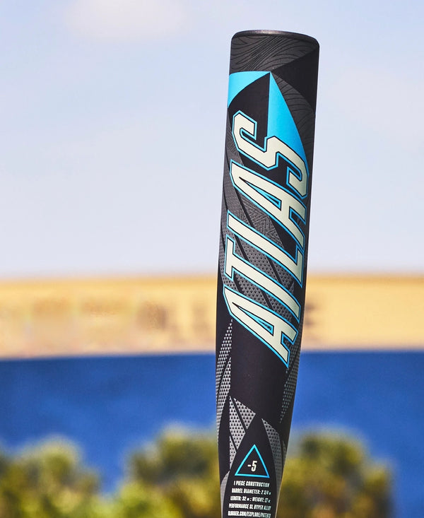 Close-up of the barrel on the 2026 Louisville Slugger Atlas™ USSSA Baseball Bat