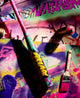 2026 Louisville Slugger Atlas™ Wildstyle -3 BBCOR Baseball Bat amidst a backdrop of colorful graffiti