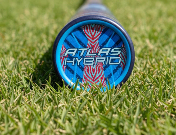 End cap on the 2027 Louisville Slugger Atlas™ Hybrid -3 BBCOR Baseball Bat