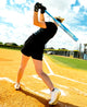 Player swinging the 2027 Louisville Slugger KRYO2 Fastpitch Bat