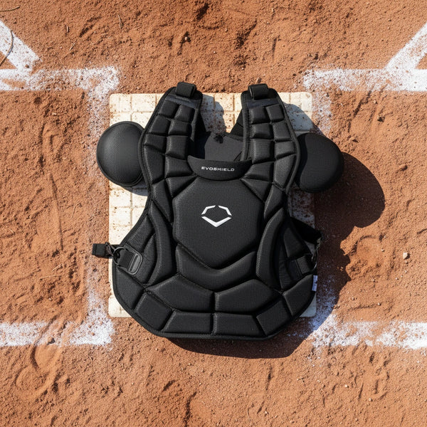 Chest protector from the Evoshield  SRZ-1™ Baseball Catchers Gear Kit - Black