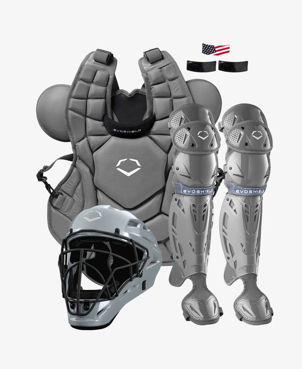 Evoshield Adult SRZ-1™ Baseball Catchers Gear Kit - Gray