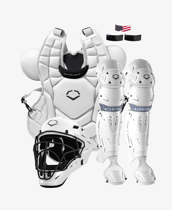 Evoshield Adult SRZ-1™ Baseball Catchers Gear Kit - White