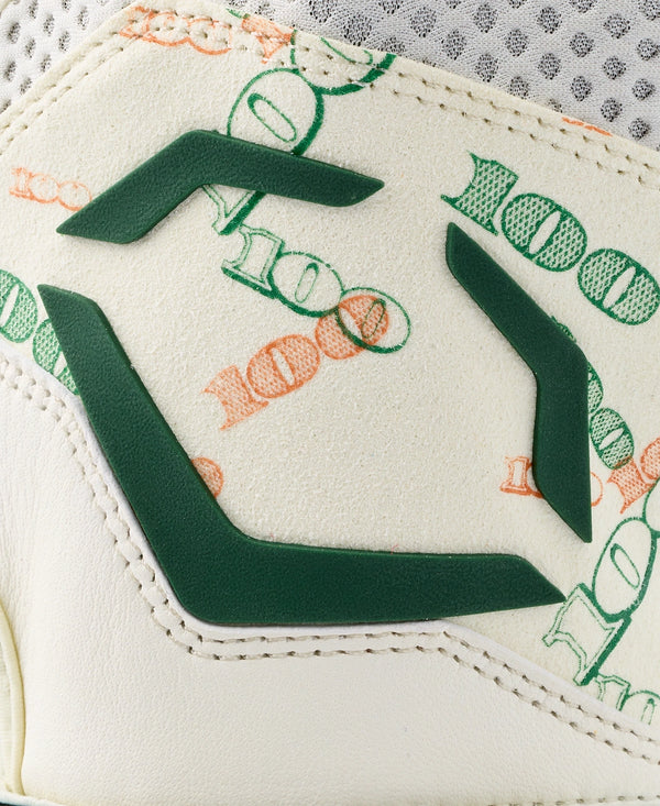Close-up view of the logo on the Evoshield Youth X-SRZ™ Carbyne Batting Glove with Strap - Moneybags