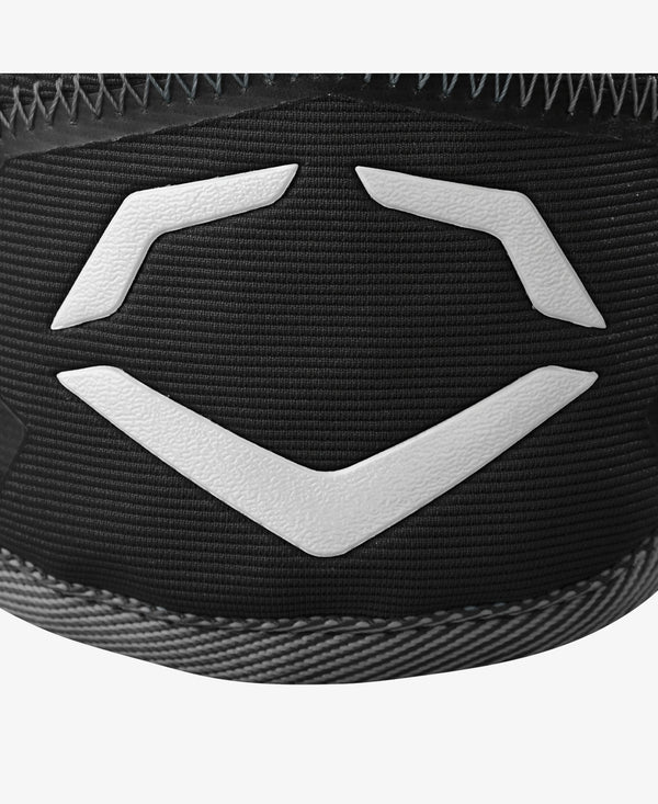 Close-up of the logo on the Evoshield Pro-SRZ™ 3.0 Single Strap Batter's Elbow Guard