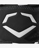 Close-up of the logo on the Evoshield Pro-SRZ™ 3.0 Batter's Leg Guard
