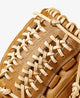 Close-up of the webbing of the Wilson A2000 11.75" D33 Baseball Glove