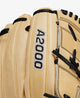Close-up of A2000 logo for Wilson A2000 12" B2 Baseball Glove