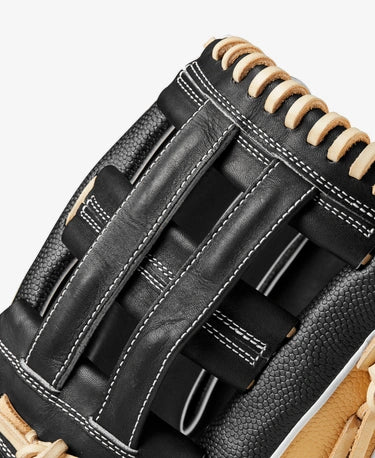 Close-up of web of Wilson A2000 12.25" PF50 Baseball Glove
