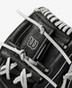 Close-up of the web of the Wilson A1000 11.75" H75 Fastpitch Glove