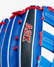 Close-up of the A2K logo on the Wilson A2K 12.5" Mookie Betts Game Model Baseball Glove