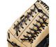 Close-up of the web of the Wilson A2000 13.5" Slowpitch Softball Glove