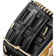 Close-up of the web of the Wilson A2000 14" SuperSkin™ Slowpitch Softball Glove