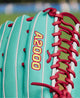 Close-up of the logo on the Wilson Spring 2025 A2000® SCOT7SS 12.75" Baseball Glove