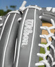 Close-up of the logo on the Wilson Fall 2024 A1000® 12.5" T125 Fastpitch Glove