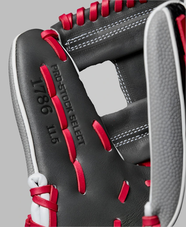 Close-up of the inside of the Wilson Spring 2025 A2K® 1786SS 11.5" Baseball Glove