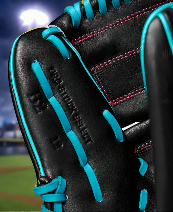 Close-up of the inside of the Wilson Spring 2025 A2K® B2 12" Baseball Glove