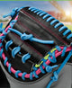 Close-up of the web on the Wilson Spring 2025 A2000® M23 33.5" Baseball Catcher's Mitt