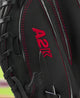 Close-up of the logo on the Wilson Spring 2025 A2K® Connor Wong CW12 33.5" Baseball Catcher's Mitt