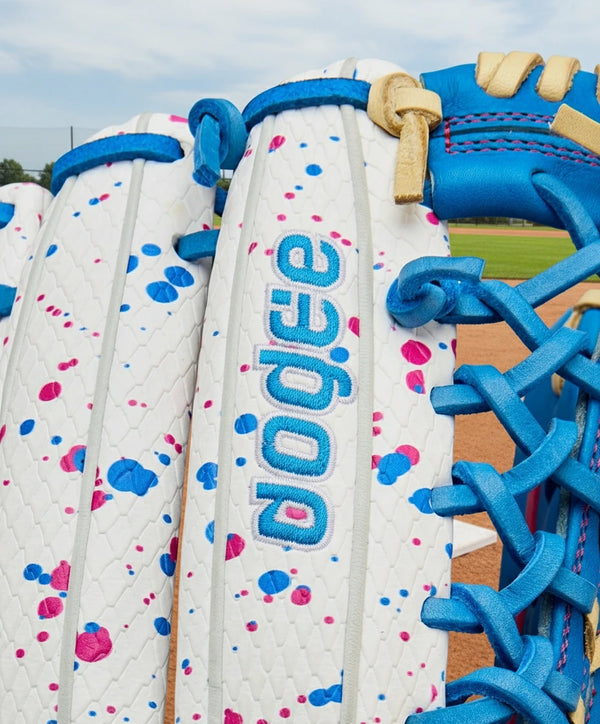 Close-up of the logo on the Wilson A2000® T125SS Love the Moment™ 12.5" Fastpitch Glove