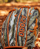 Close-up of the Wilson logo on the Wilson Winter 2025 Gunnar Henderson A2000® GH2 GM 11.75" Baseball Glove