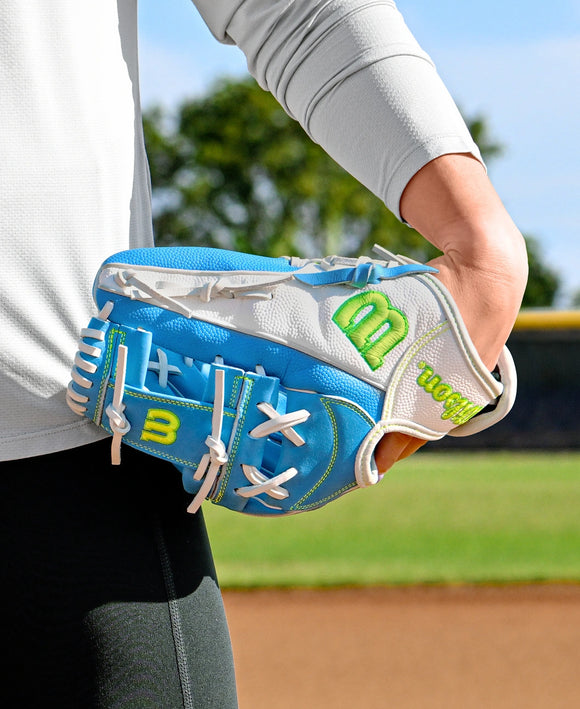 Player wearing the Wilson Fall 2025 A2000® H125SS 12" Fastpitch Glove