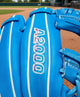 Close-up of the logo on the Wilson A2000® DP15 Love the Moment™ 11.5" Baseball Glove