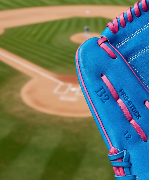 Close-up of the inside of the Wilson A2000® B2 Love the Moment™ 12" Baseball Glove