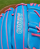 Close-up of the logo on the Wilson A2000® B2 Love the Moment™ 12" Baseball Glove