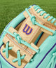 Close-up of the web on the Wilson Winter 2025 A2000® SC1786 11.5" Baseball Glove