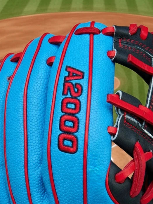 Close-up of the logo on the Wilson Winter 2025 A2000® PF11SS 11" Baseball Glove