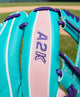 Close-up of the logo on the Wilson Winter 2025 A2K® 1786 11.5" Baseball Glove