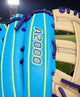 Close-up of the logo on the Wilson Winter 2025 A2000® 1750SS 12.5" Baseball Glove